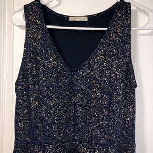 Navy and gold Copper key dress size in women small